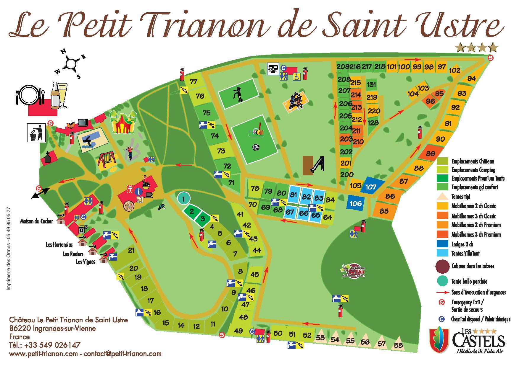 Plan du camping