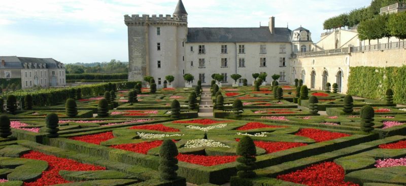 Le château les les jardins de Villandry en Touraine
